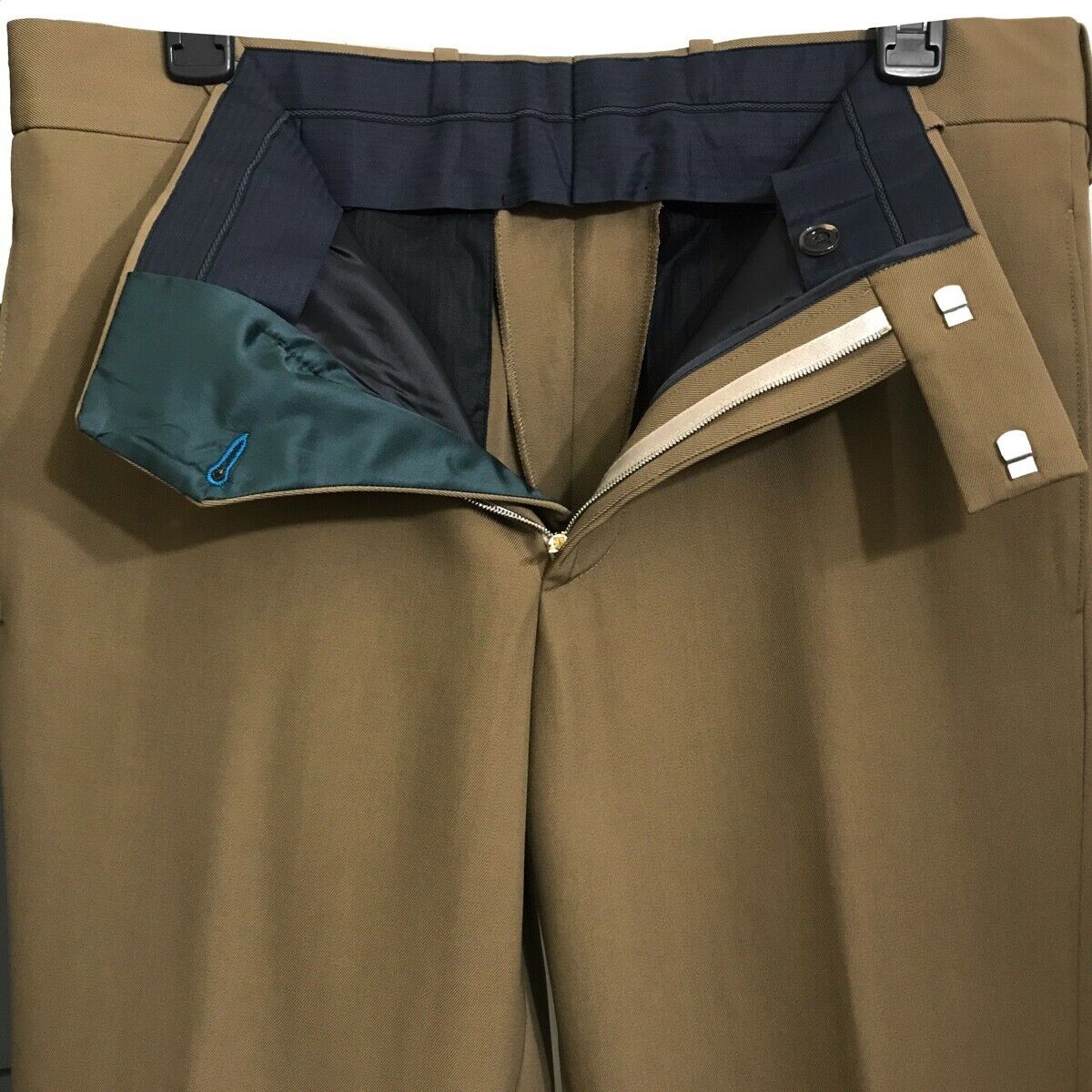 Paul Smith $ Slim Fit Camel Wool Gabardine Dress Pants  Mens