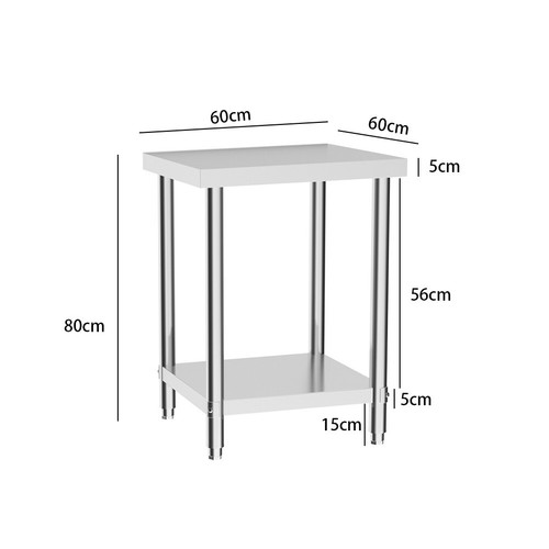 Stainless Steel Wire Shelf Work Table Food Prep Commercial Kitchen Work Bench UK - Picture 29 of 47