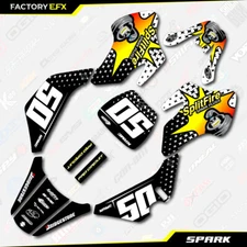 White Spark Racing Graphics Kit fits Suzuki JR50 00-06 Decal Sticker JR 50