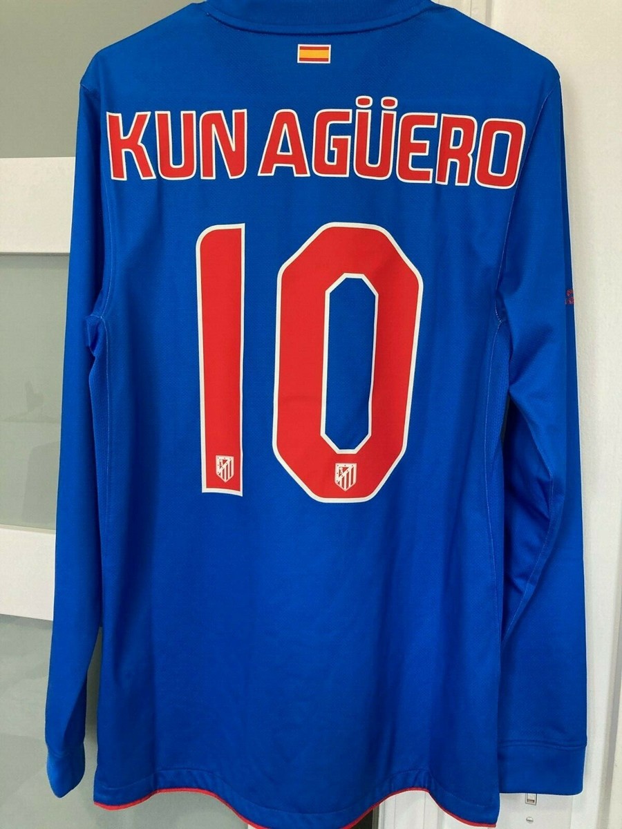 Authentic Sergio Kun Agüero 2010-2011 Atletico Madrid Player