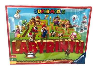 SUPER MARIO Labyrinth Board Game Maze Toy Ravensburger Max J Kobbert Sealed NEW