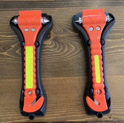 Emergency Window Breaker Seat Belt Cutter Tool Auto Safety 2 Pack New Survival