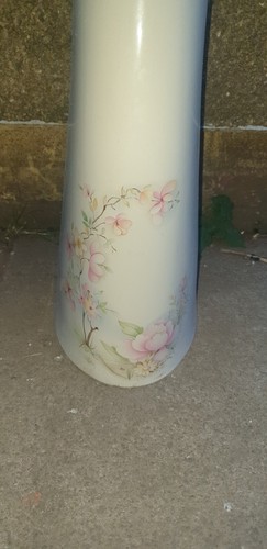 Retro 1980s and 1990s Balterley Shell Satsuma pedestal basin 1 tap champagne - Picture 4 of 7