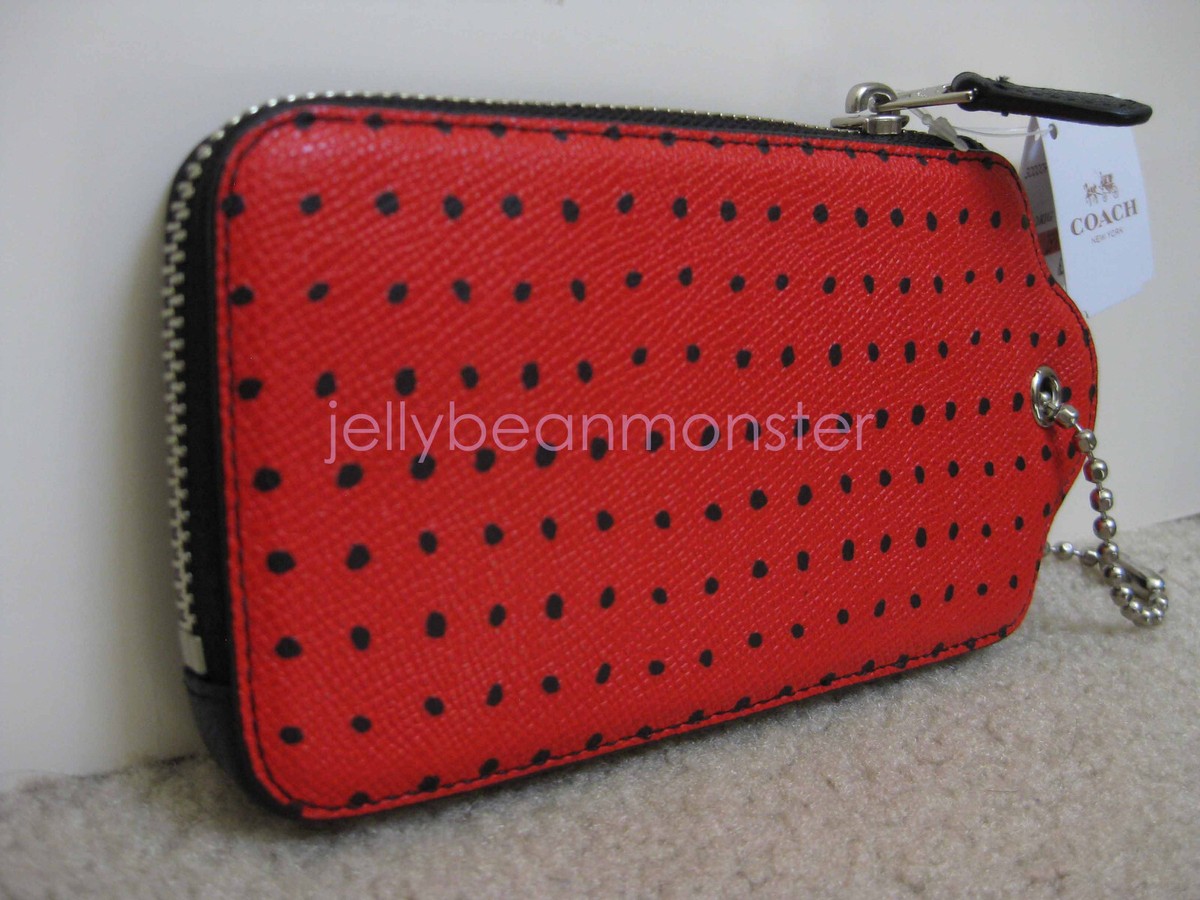 COACH 52928 Leather Slim Zip Hang Tag Coin Pouch Purse Tiny COACH 52928 Leather Slim Zip Hang Tag Coin Pouch Purse Tiny