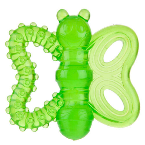 JW PEt Playplace Butterfly Teether Small Translucent Rubber Dog Toy Colors Vary - Picture 1 of 1