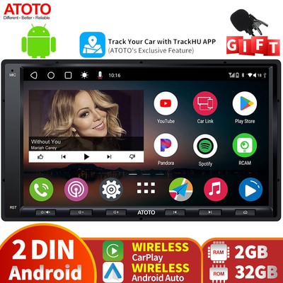 ATOTO 7in A6PF 2 DIN Android ChatGPT Car Stereo Carplay GPR 2G+32GB WiFi/BT/USB