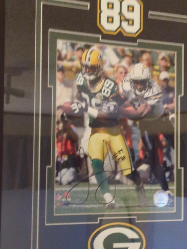 James Jones Green Bay Packers Hand Signed Photo Framed 17"X 23" Inches With COA - Image 3 of 4