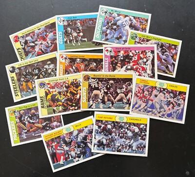 1988 FLEER NFL Team Live Action Football Trading Cards YOUR CHOICE