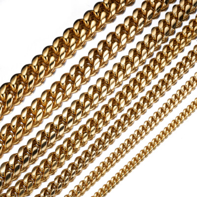 【60cm】【10mm】【18K刻印あり】【Miami Cuban】 13mm Cuban Link Chain in 10K Solid Gold | Las Villas Jewelry