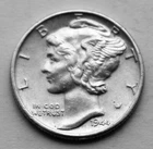 US, Mercury Dime 1944 Silver KM#140 LL9.2