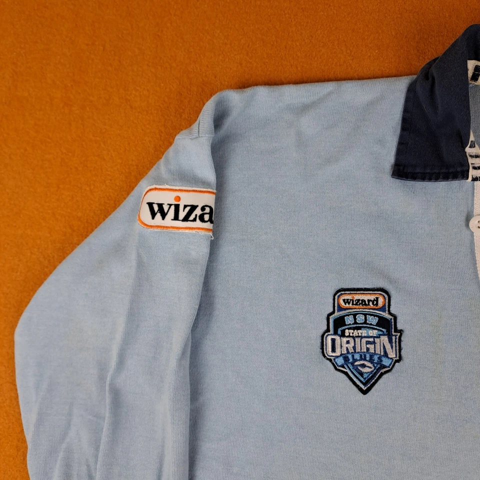 Canterbury NRL NSW Polo Shirt Size 12 Wizard State Of Origin Harvey Norman Foto 4 de 4