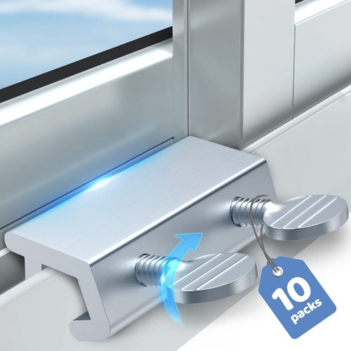 Sliding Window Locks Up and Down Window Security - 10 Set Child Proof Home Sa...
