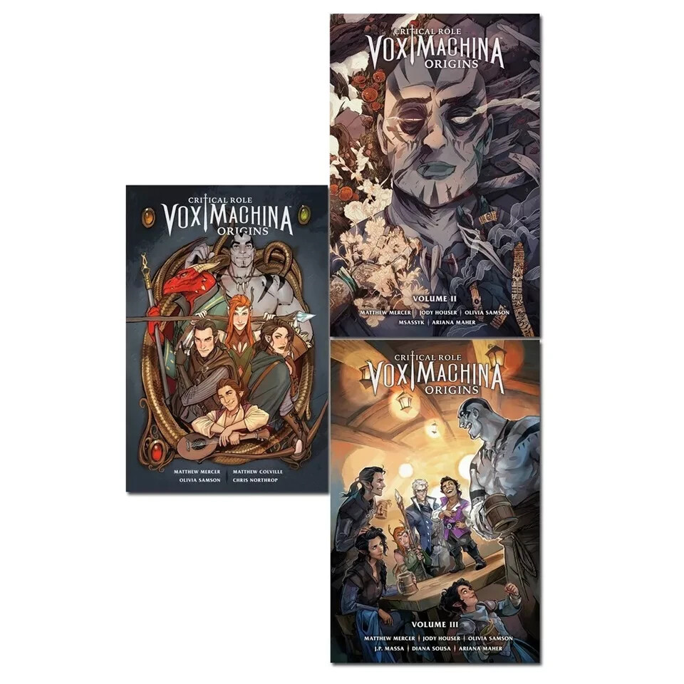 Critical Role Vox Machina Series 3 Books Collection Set Volume 1, 2, 3 Pack