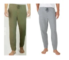 NWT Eddie Bauer Mens Soft Lounge 2-Pack Jogger Zip Pocket 2XL XXL green gray