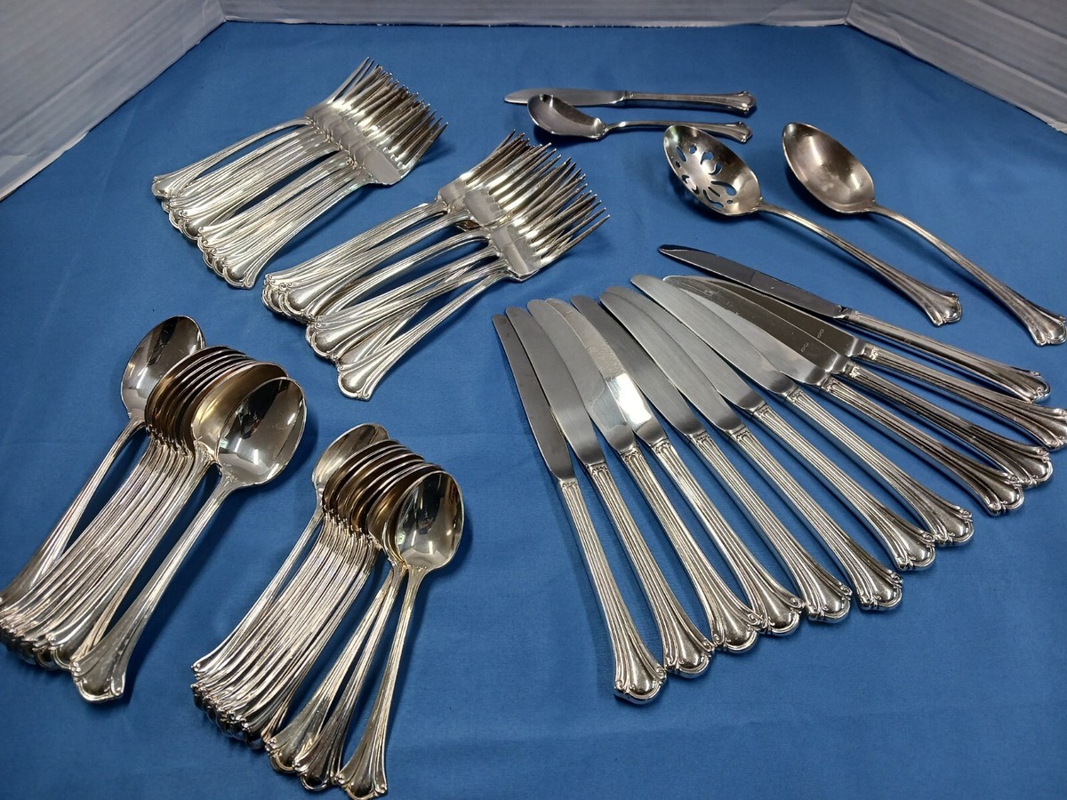 International Deep Silver SERENITY Silverplate Flatware Set International Deep Silver SERENITY Silverplate Flatware Set