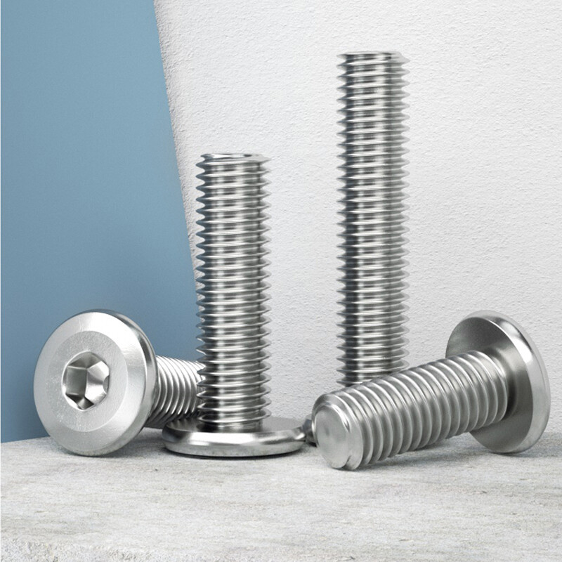 A2 Stainless Steel Flat Pan Head Hex Allen Socket Screws – Metric M2 To M12, Grade 6.8