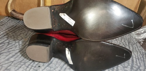 Mujer Botas Vaqueras Kassie Rojo Pálido/Verde Overley Talla 7 Artículo: S2113 - Imagen 6 de 7