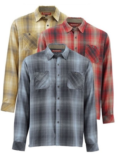 SIMMS Black's Ford Flannel LS SHIRT, Dark Moon Plaid, M - Picture 9 of 9