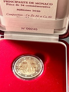 Monaco 2 Euro Münze Naissance d´Honoré III 2020 (109.2)