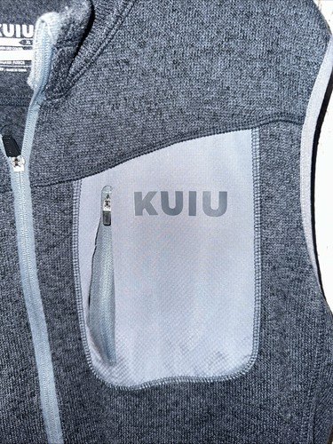 KUIU Vest Men’s XL Gray Base Camp High Loft Sweater Fleece Full Zip (Flawed) - Picture 2 of 7