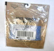 Victorias Secret Pink Period Panty Hipster Blue All-Over Print Underwear Women L