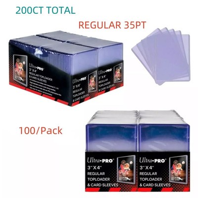 Ultra PRO Top Loaders 3'' x 4'' Regular 35pt + Soft Sleeves 200