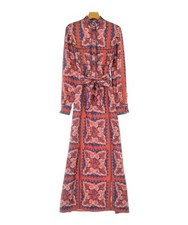 VALENTINO Shirt Dresses RedxNavyxWhite(Patterned) 40(Approx. M) 2200677842035