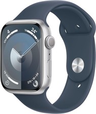Apple Watch Series 9 (Cell), A2982, 41mm, Silver, Storm Blue Sport Band S/M