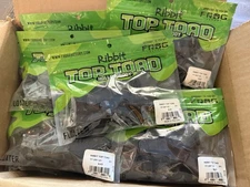 3 Pack of Ribbit Top Water Toad Frog Fishing Lures - Black Frog Factory