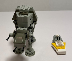 LEGO 4489 Star Wars "Mini" AT-AT 100% Complete Set w/ Manual - No Box