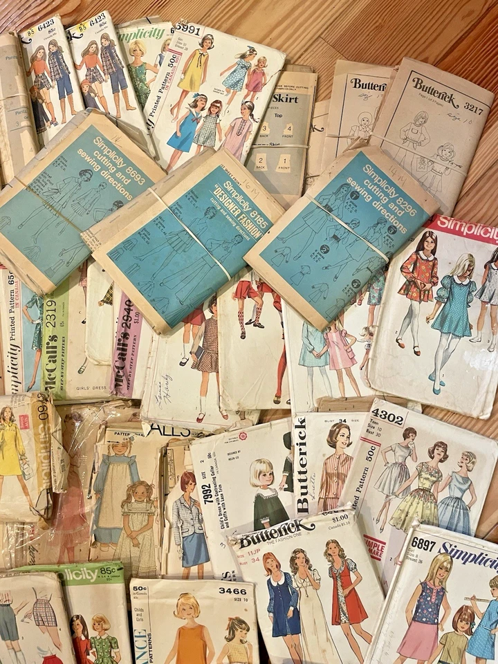 Lote de 51 patrones vintage de 6 libras de patrones de costura de los años 60 Foto 4 de 4