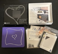 Creative Memories Triumph Album Purple Plus Page Protectors 7x7 Vintage 2002