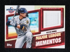2021 Topps Opening Day Major League Mementos Relics Keston Hiura #MLMR-KH 15ee