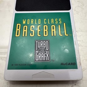 World Class Baseball (TurboGrafx-16) CIB, Tested & Working Authentic