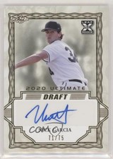 2020 Leaf Ultimate Draft Gold 71/75 Nick Garcia #BA-NG2 Auto i6j