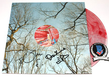 THEY MIGHT BE GIANTS SIGNED 'GLEAN' RED VINYL ALBUM RECORD BECKETT COA JOHN x2