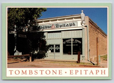 Tombstone Epitaph Newspaper Building Arizona Postcard 2001 Western History