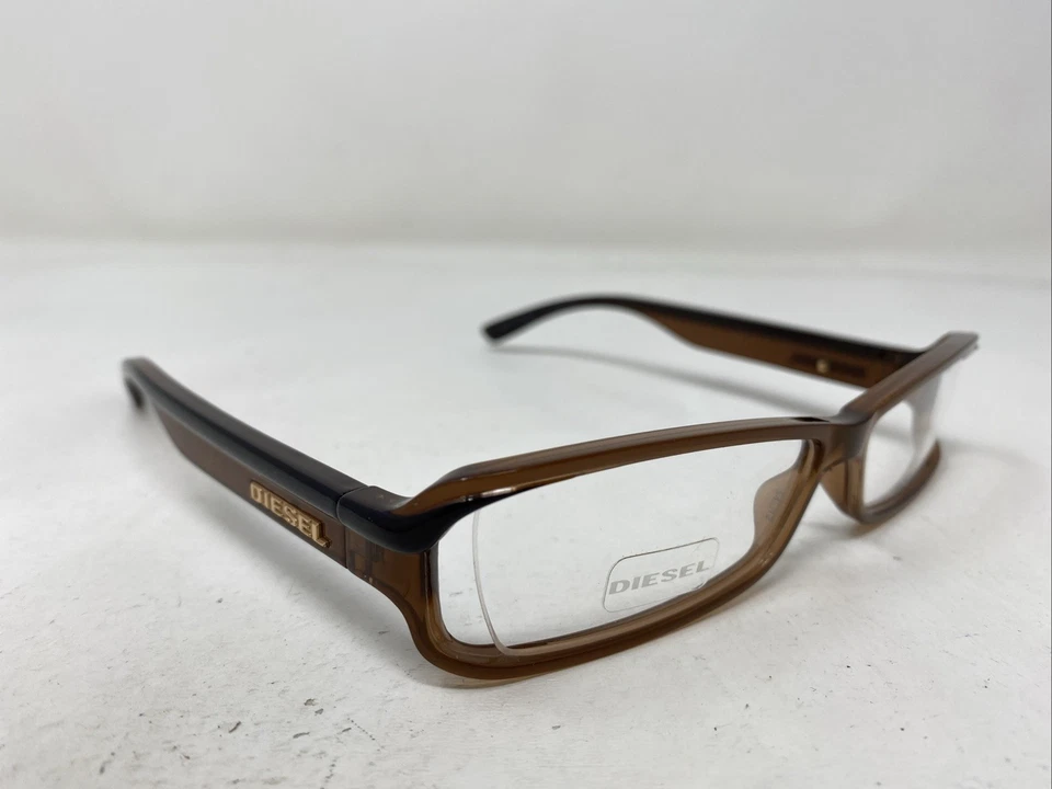 Marco de gafas de borde completo de plástico marrón claro Diesel DV 0111 V0N 54-12-135 N404 Foto 3 de 4