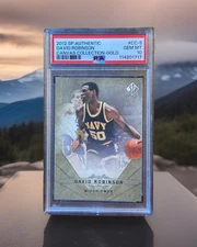 DAVID ROBINSON 2012 SP AUTHENTIC CANVAS COLLECTION GOLD #CC-5 HOF PSA 10 GEM MT