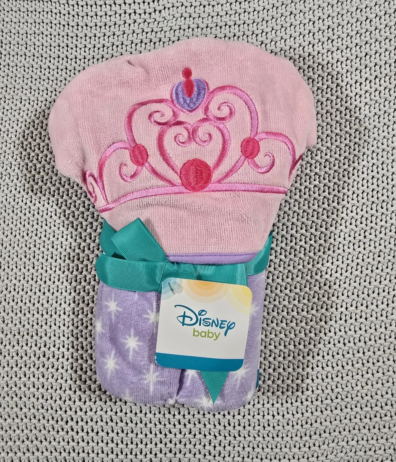Disney Baby Princess Hooded Towel 23"x31" 100% Cotton Pink Purple
Opens in a new window or tab