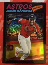 2026 Topps Heritage Jesus Sanchez #176 Black Bordered Chrome Parallel #’ed 36/77