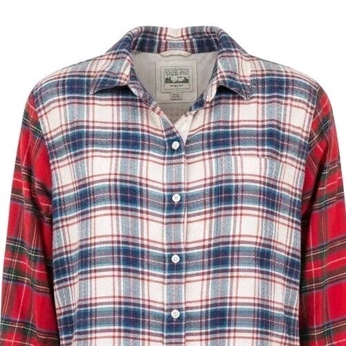 American Eagle Multicolor Plaid Patchwork Boyfrie… - image 2