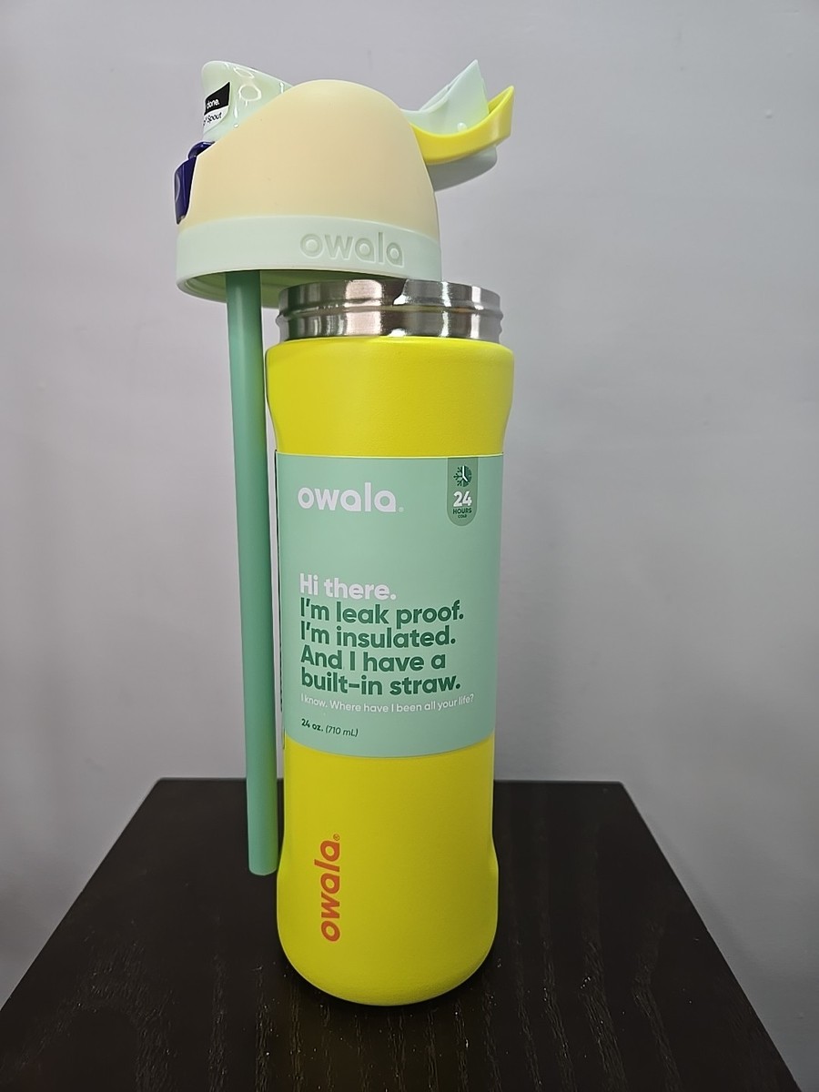 owala オワラ　レモンレモネード　ウォーターボトル Owala 24 oz FreeSip YELLOW 'Lemon Limeade' Water Bottle Flip