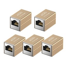 RJ45 Coupler, 5 Pack Ethernet Adapters Female to Female, Ethernet Cable Exten...