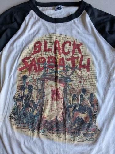 Black Sabbath Mob Rules tour raglan tee Vintage vintage concert t-shirt, vintage, single stitch, B+ condition