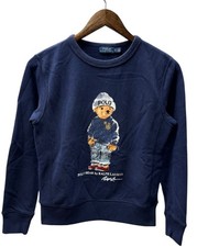Polo Ralph Lauren Women's Sweatshirt Polo Bear Crewneck Size XS Navy Blue
