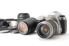 3Lens Pentax K-7 DSLR Camera Kit DA 18-55mm/3.5-5.6 Lens ALL Works MINT JAPAN