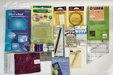 Mixed Lot of Quilting and Sewing Crafting Items Supplies Threads, Ruler More