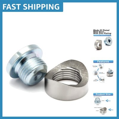Notched Style M18X1.5 Oxygen Sensor Bung & Plug Set for Exhaust Systems
