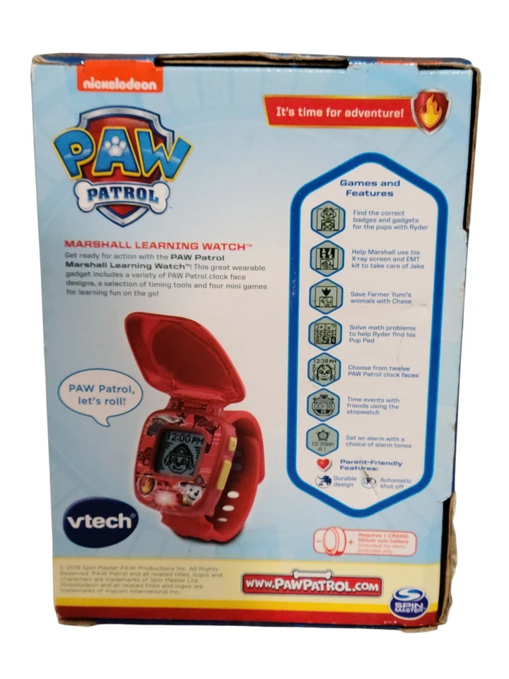 Vtech Paw Patrol Marshall Learning Watch -RED NEW - Image 3 of 4